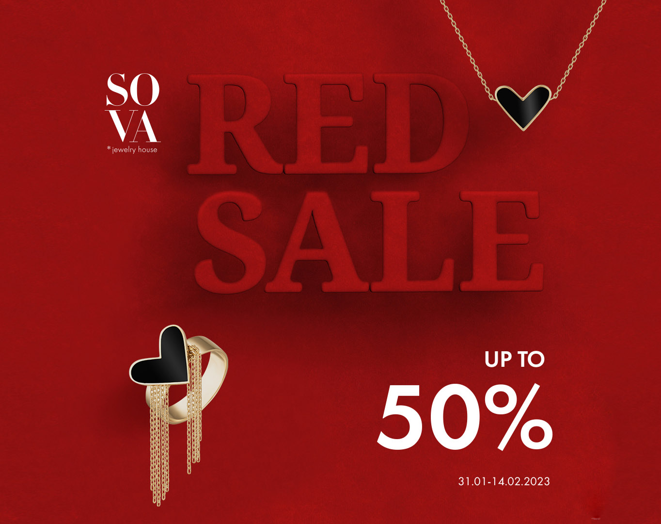 RED SALE up to 50% в Sova