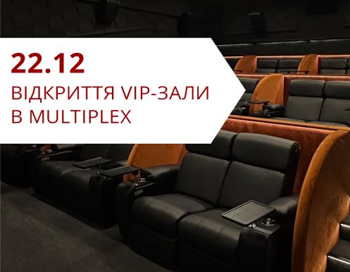 22 декабря (воскресенье): Открытие VIP-зала в Multiplex