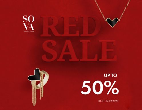 RED SALE UP TO 50% в SOVA